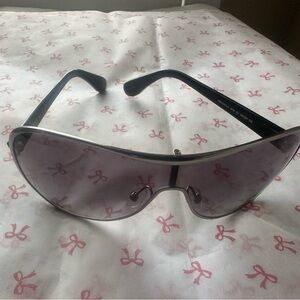 Marc By Marc Jacobs Black and Silver Sunglasses